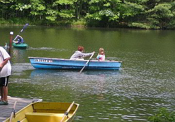 kids in a rowboat