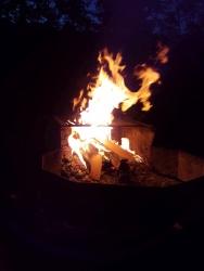 campfire blazing